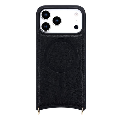 Apple iPhone 18 Pro Hoesje - Zwart - 'Amsterdam' Serie 2 in 1 MagSafe Crossbody Cover met Pouch