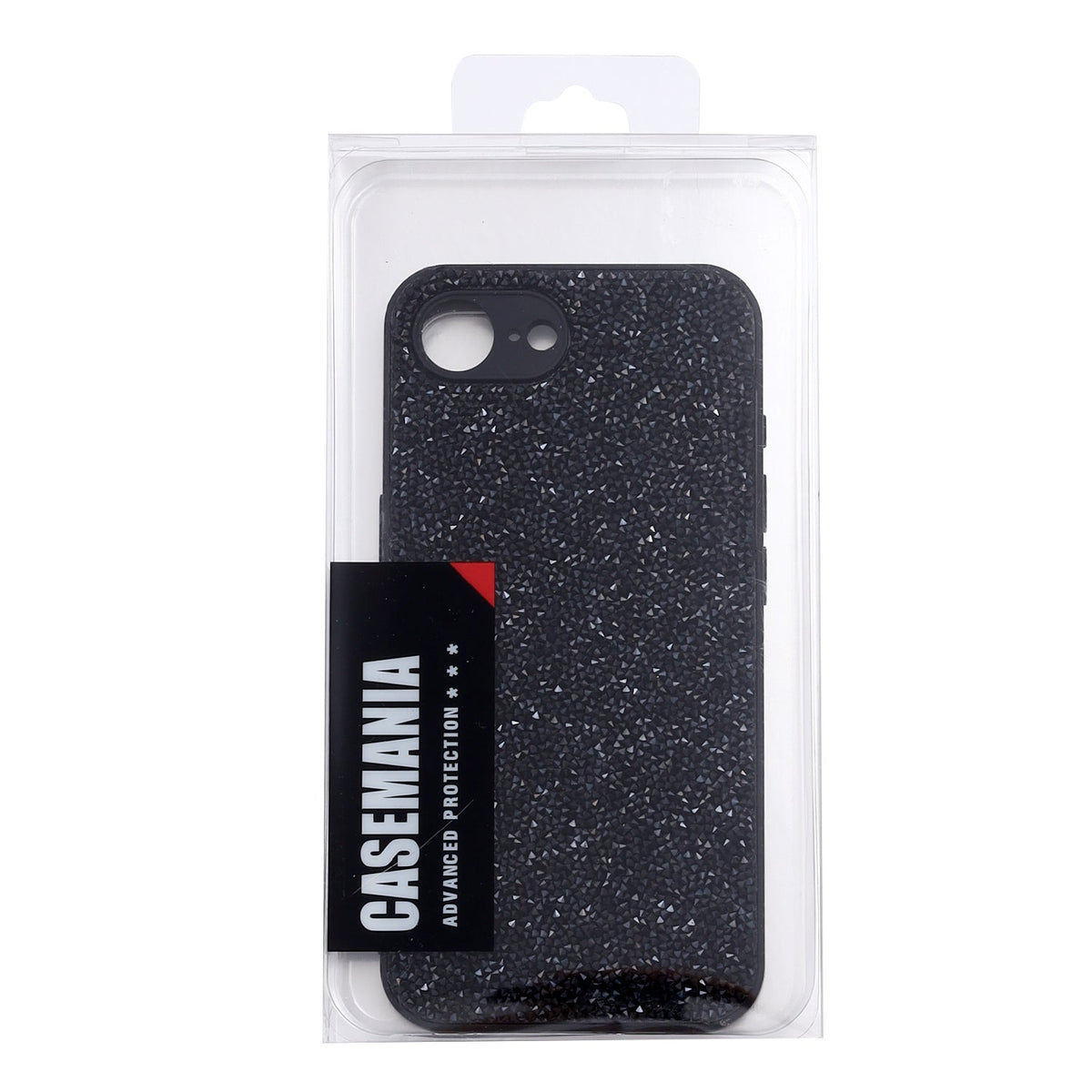 Coque iPhone 17e - Noir - Étui arrière à paillettes diamant