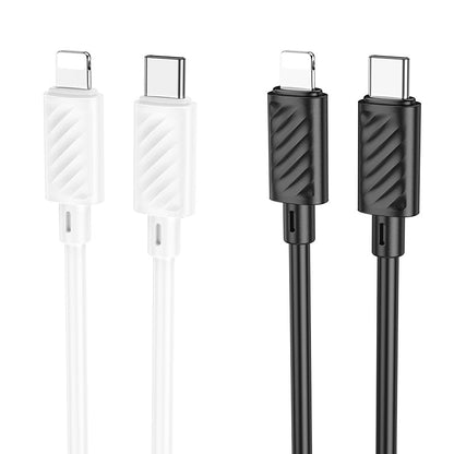 Hoco Type C to Lightning Charging Cable - USB C to Lightning - 20W- White