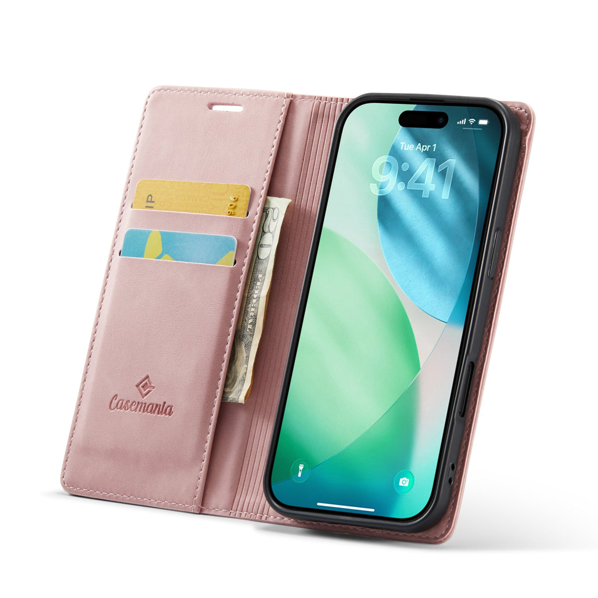 Apple iPhone Air Hoesje - Pale Pink - Luxe Dunne Bookcase