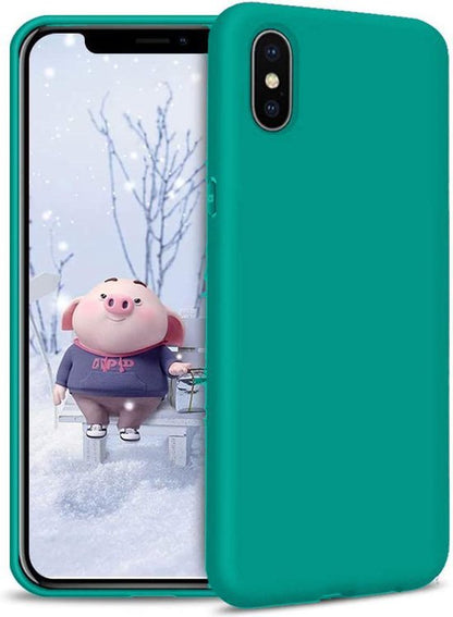 Apple iPhone Xs Max Hülle - Türkis - Silikon-Backcover