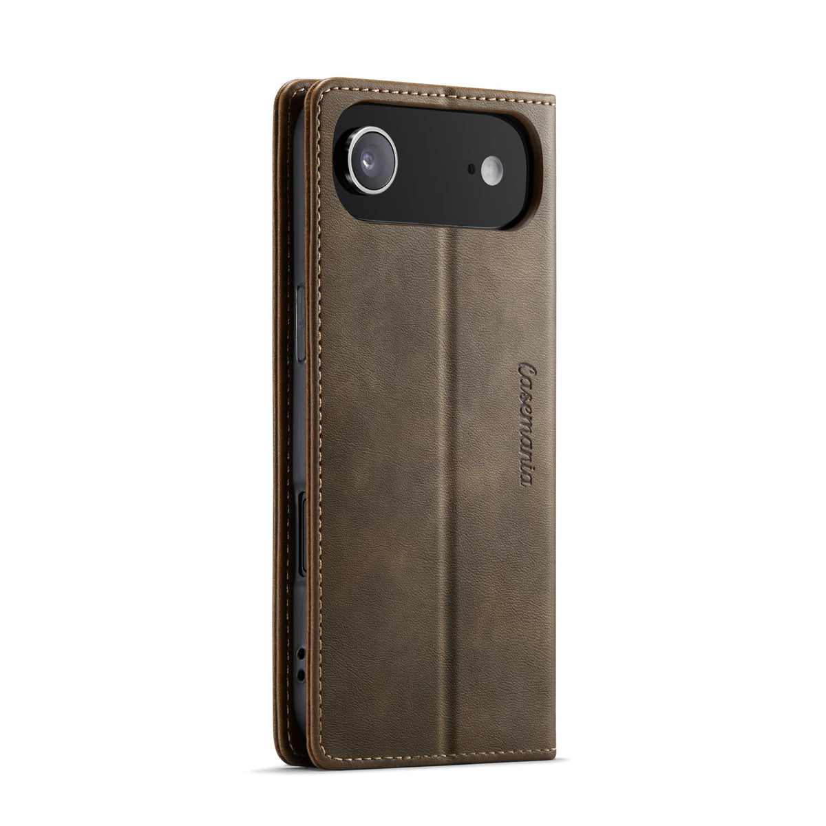 Apple iPhone Air Hoesje - Cedar Brown - Kunstleer Portemonnee Bookcase