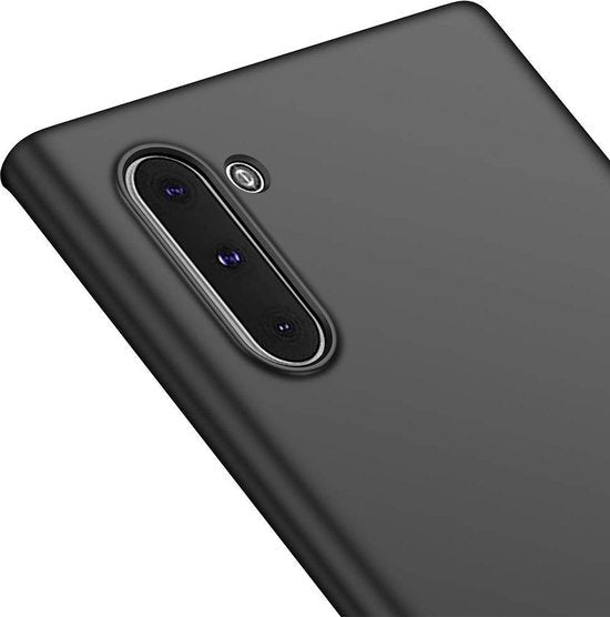 Samsung Galaxy Note 10 Hoesje - Siliconen Back Cover - Zwart Back Cover