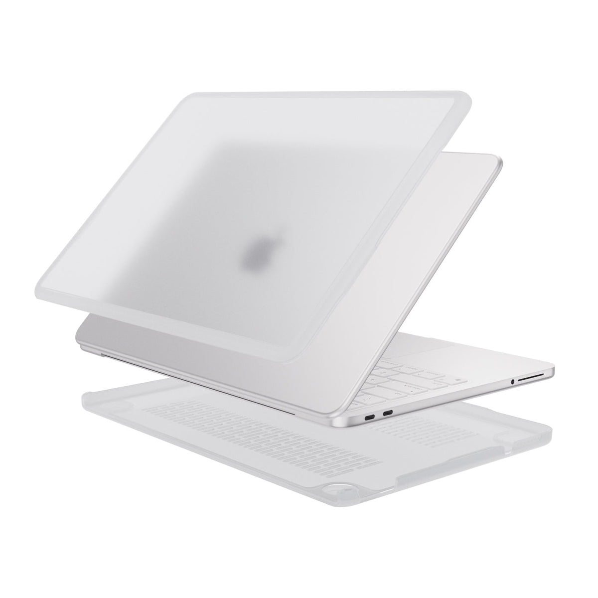 Apple MacBook Neo (13-inch) - Grijs/Transparant - Schokbestendige Laptop Hardcase met Verstevigde Rand