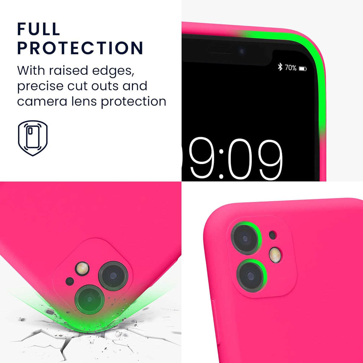 iPhone 11 Case - Pink - Liquid Silicone Back Cover