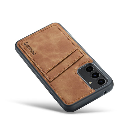 Samsung Galaxy A15 Hoesje - Sienna Brown - Back Cover met Pasjeshouder