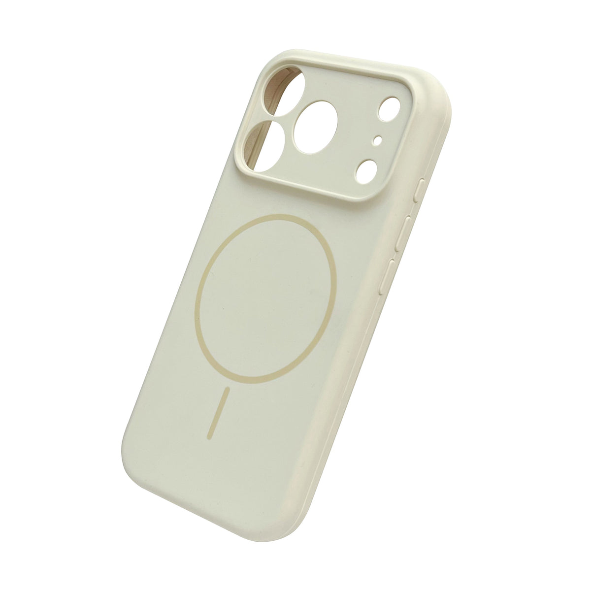 Apple iPhone 17 Pro Hoesje - Ivory Wit - Liquid Siliconen MagSafe Back Cover