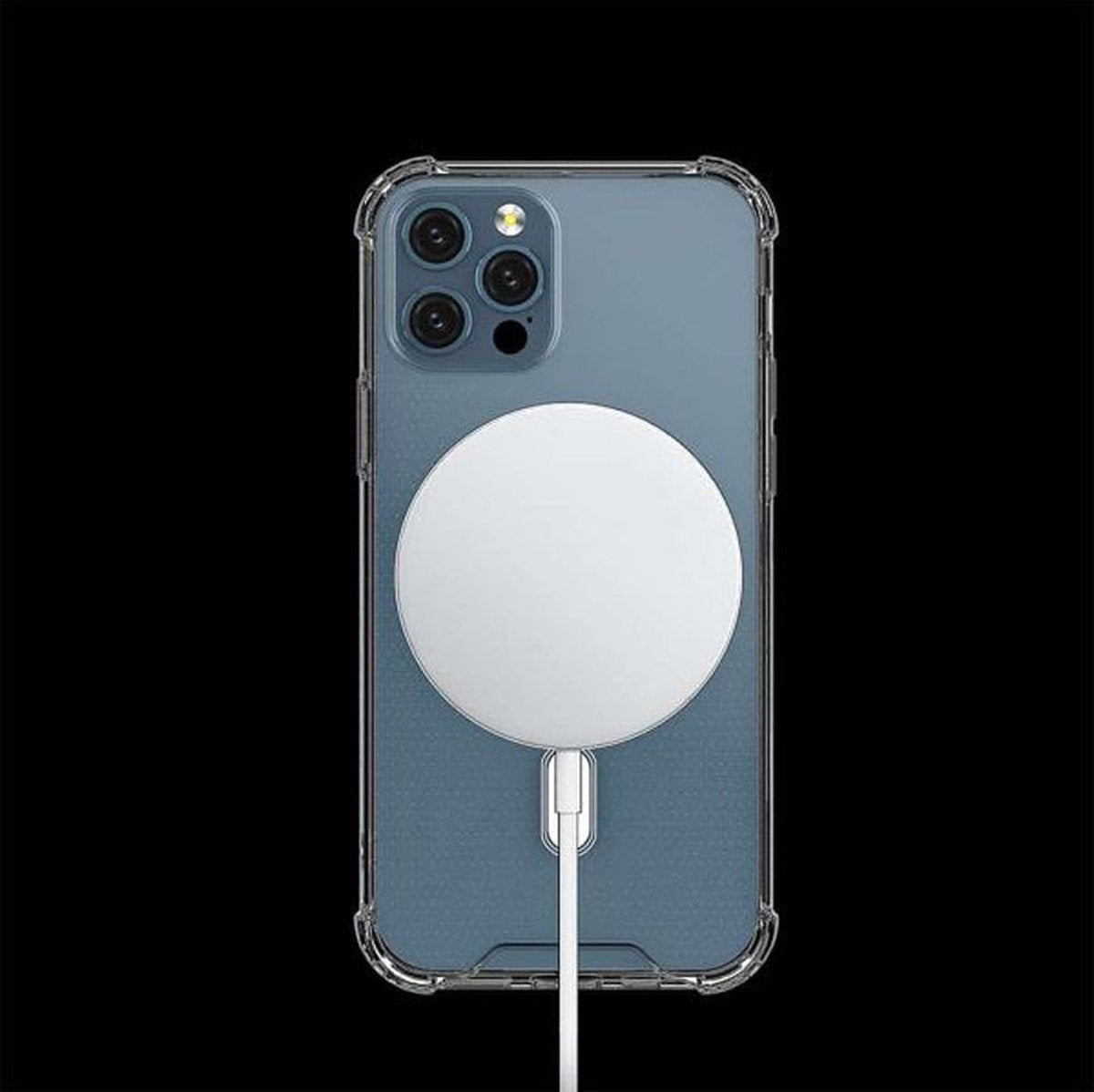 Apple iPhone 13 Pro Max Hoesje - Transparant - Anti-Shock MagSafe Back Cover