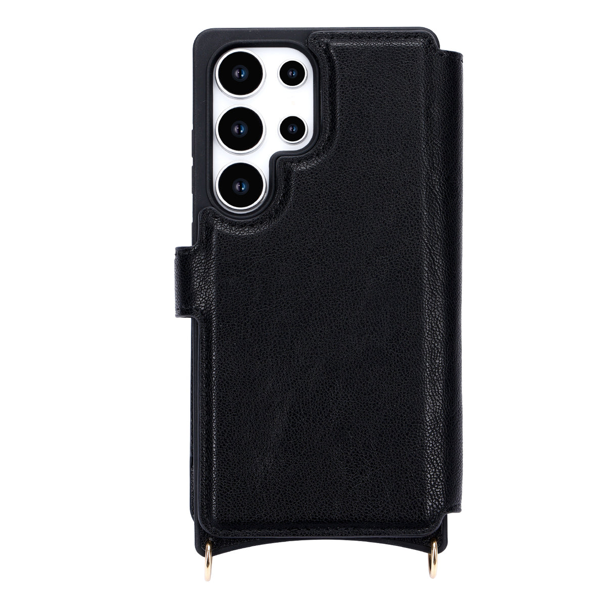 Samsung Galaxy S25 Ultra Hoesje - Zwart - 'Amsterdam' Magnetische Wallet Case met Pasjeshouders en