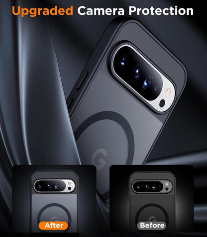 Google Pixel 10 Pro Hoesje - Zwart - Matte Armor MagSafe Back Cover