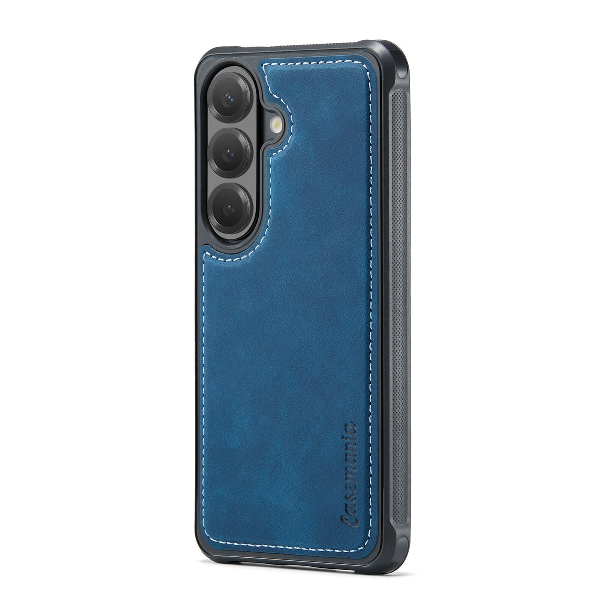Samsung Galaxy A15 Hoesje - Navy Blue - Kunstlederen Back Cover