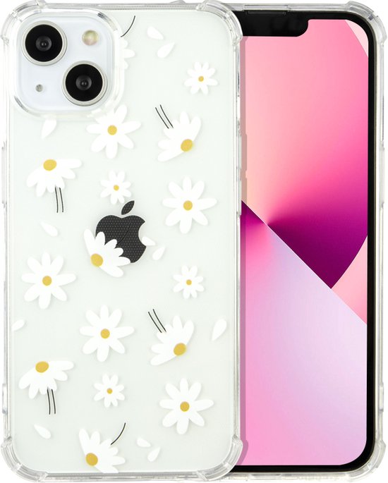 Apple iPhone 14 Plus Hülle - Blümchen - Stoßfestes Hybrid-Backcover