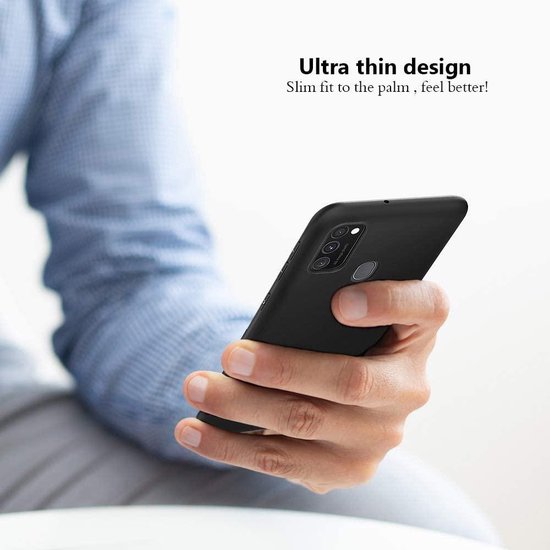 Samsung Galaxy M21 Case - Black - Silicone Back Cover