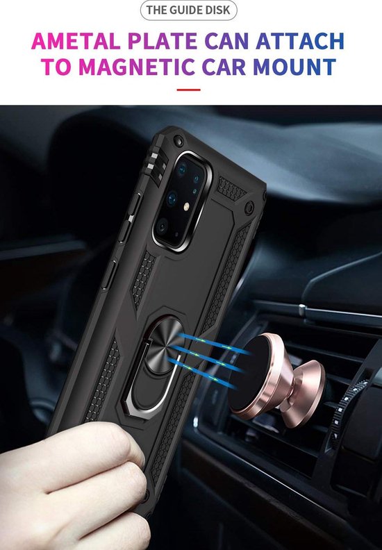 Coque Samsung Galaxy S20 Plus - Noir - Étui arrière avec béquille intégrée
