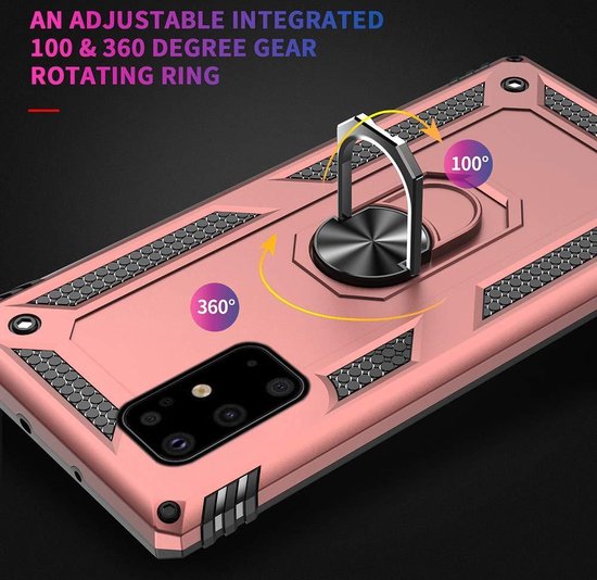 Samsung Galaxy S20 Plus Hoesje - Roségoud - Armor Kickstand Back Cover