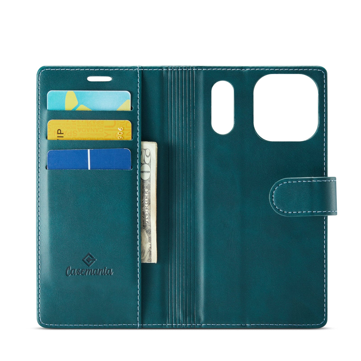 Apple iPhone 17 Pro Max Hoesje - Emerald Green - Luxe 2 in 1 MagSafe Bookcase