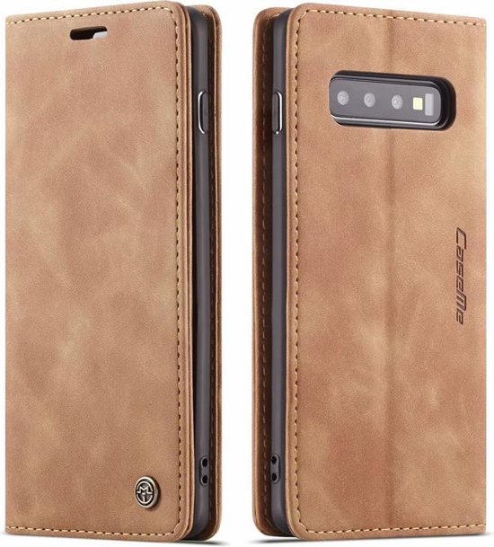 Samsung Galaxy S10 Plus Hoesje - Sienna Brown - Dunne Bookcase