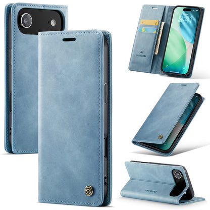 Apple iPhone Air Hoesje - Aqua Blue - Luxe Dunne Bookcase