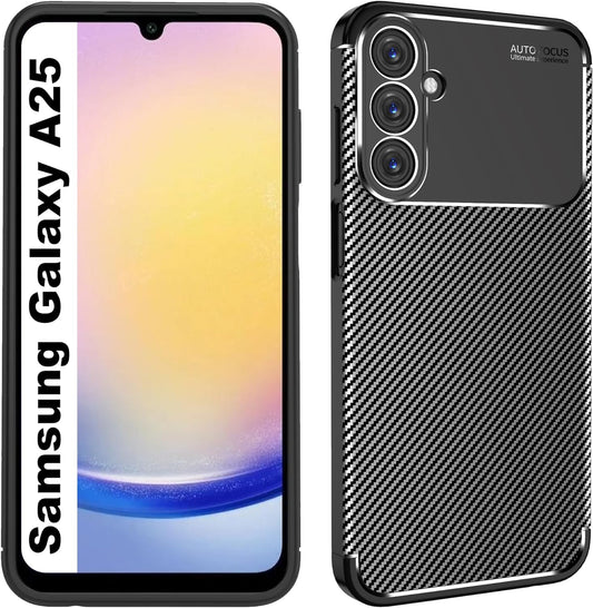 Samsung Galaxy A25 Hülle - Schwarz - Carbon Backcover