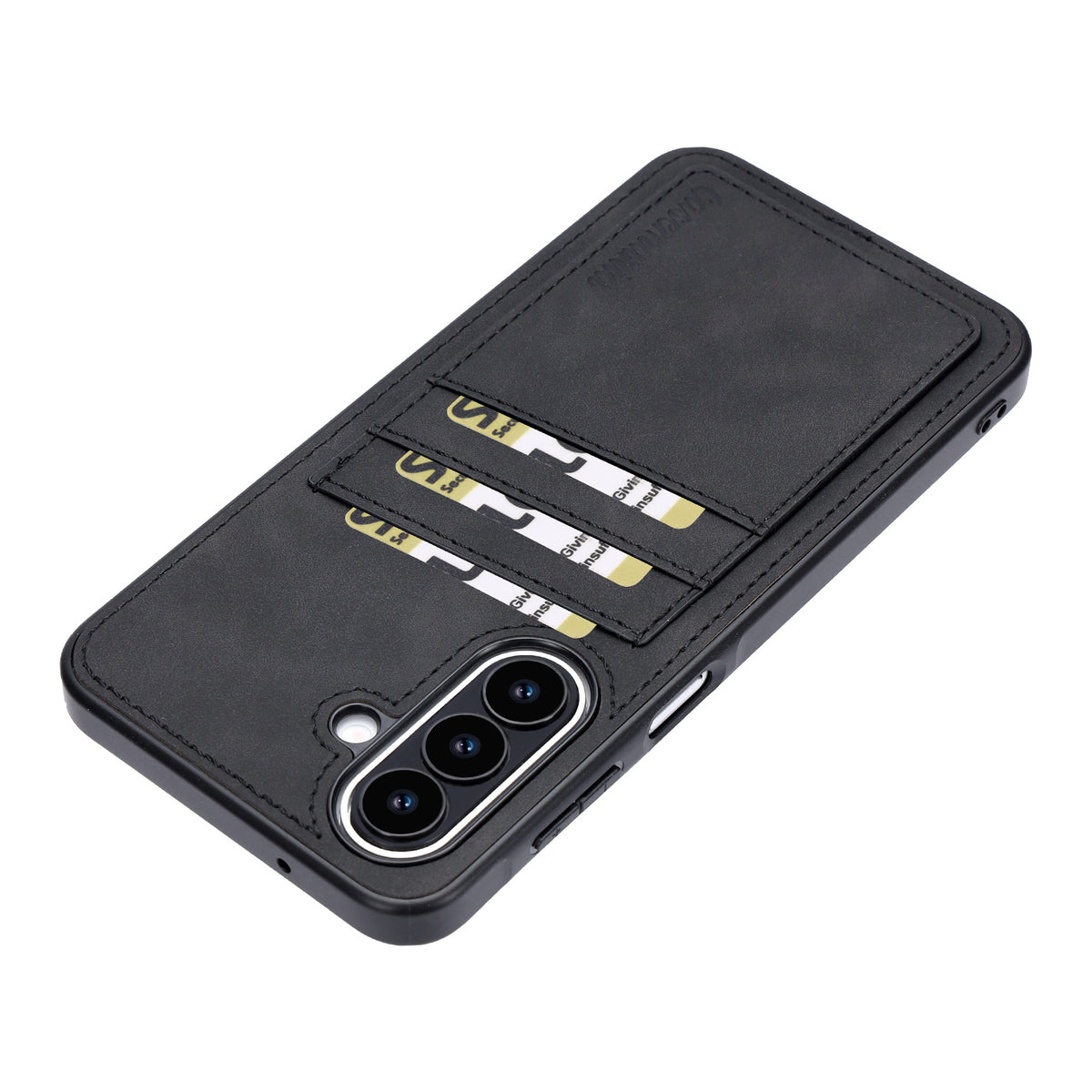 Samsung Galaxy S26 FE Hoesje - Charcoal Gray - Kunstleren Back Cover met Pasjeshouder