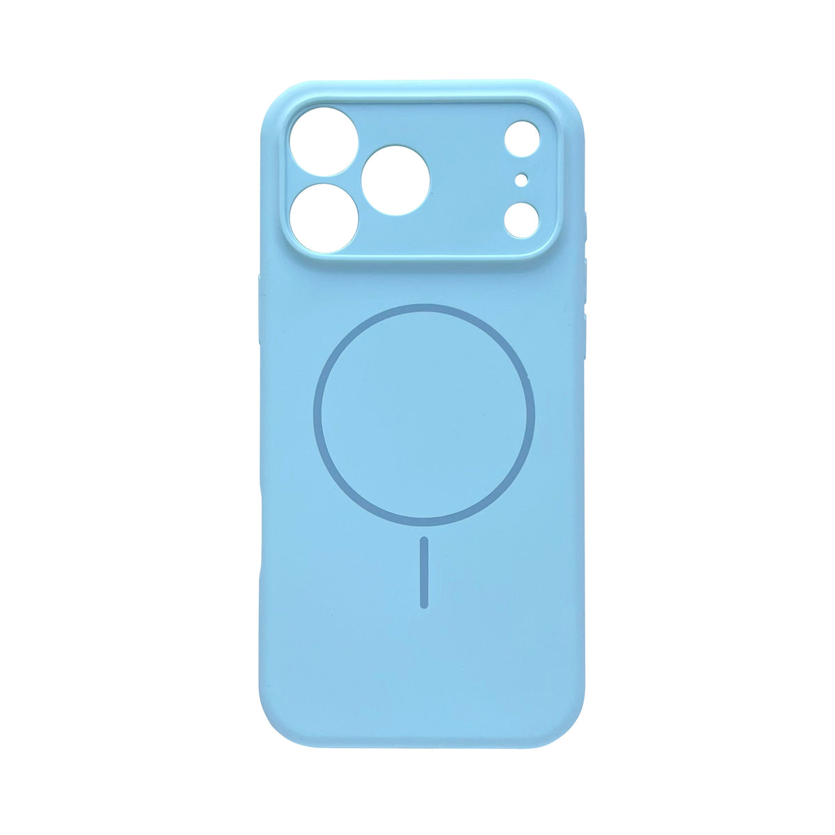 Apple iPhone 17 Pro Max Case - Light Blue - Liquid Silicone MagSafe Back Cover