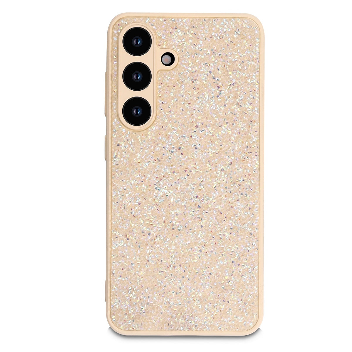 Samsung Galaxy S25 FE Hoesje - Goud - Diamant Glitter Back Cover