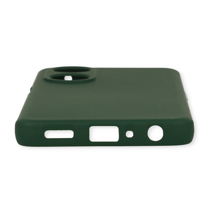 Oppo A38 Hoesje - Groen - Siliconen Back Cover met Telefoonkoord