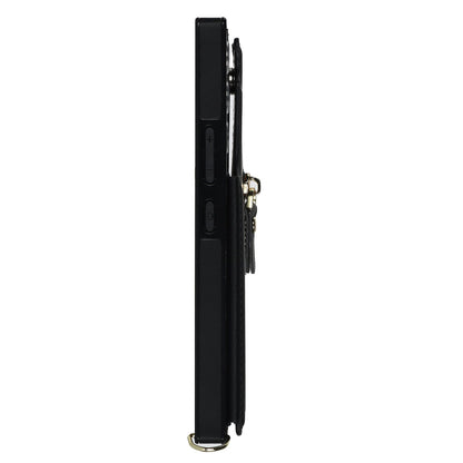 Samsung Galaxy S24 Plus Case - Black - Luxury Back Cover with Phone Strap and Zipper