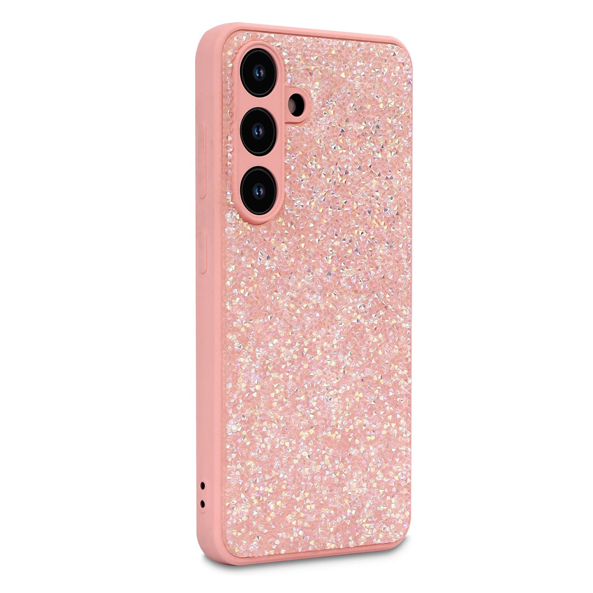 Samsung Galaxy A57 Hoesje - Roze - Casemania Diamant Glitter Back Cover