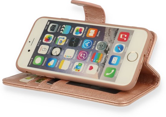 Apple iPhone SE (2020) Hoesje - Roségoud - Luxe Bookcase