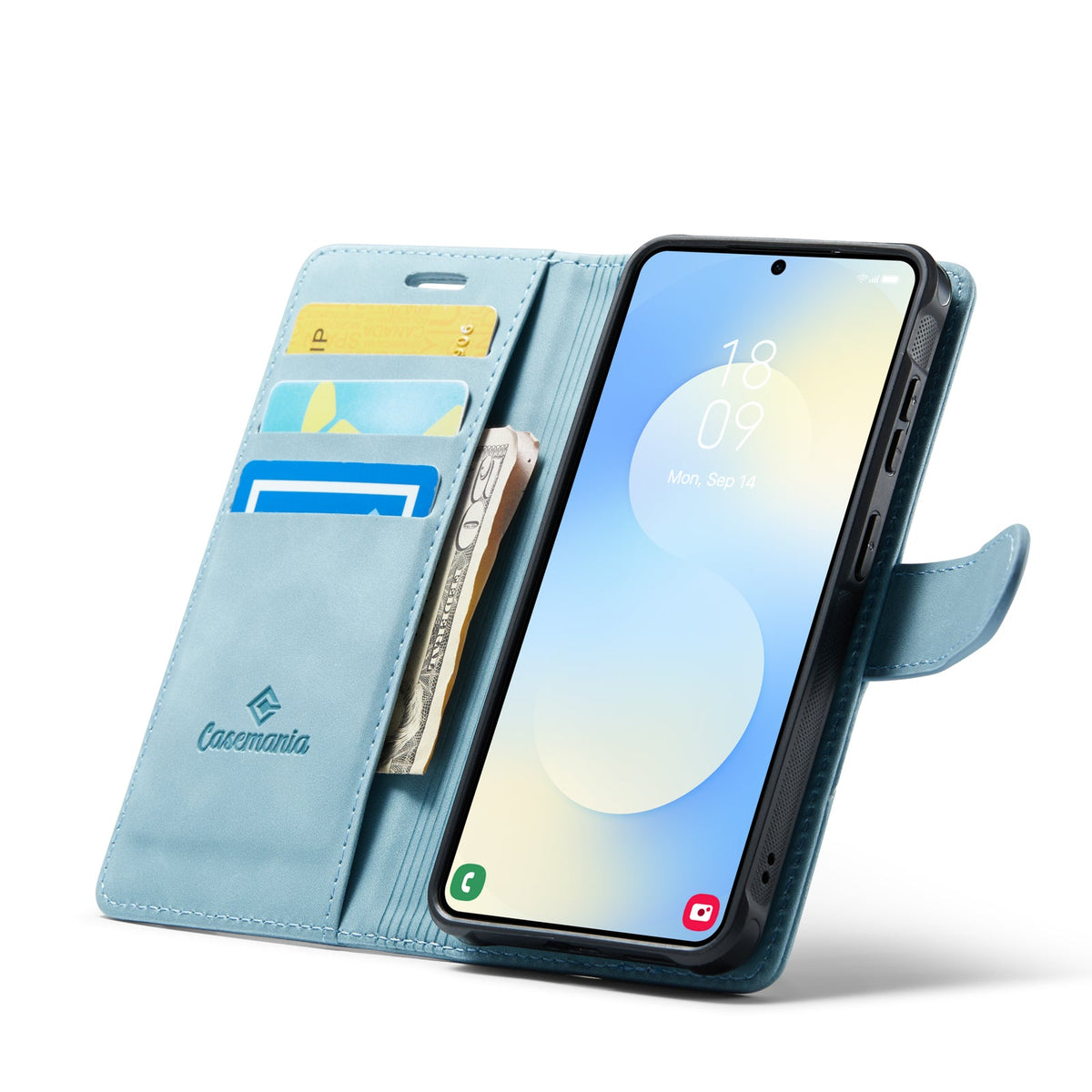 Samsung Galaxy A27 Hoesje - Aqua Blue - 2 in 1 MagSafe Bookcase