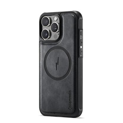 Apple iPhone 16 Pro Hoesje - Charcoal Gray - Kunstleer MagSafe Back Cover