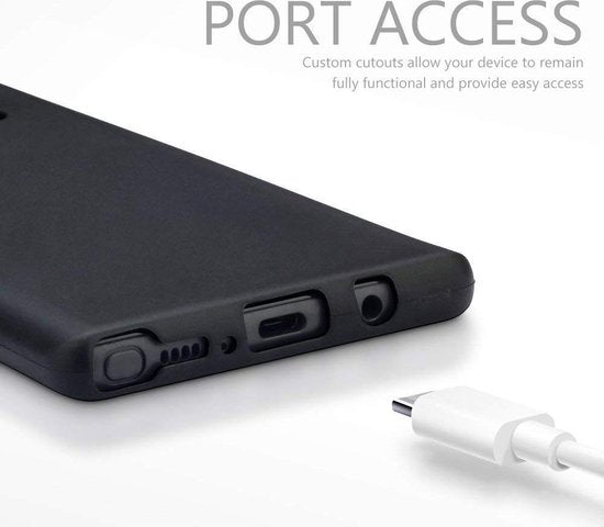 Samsung Galaxy Note8 Hoesje - Zwart - Siliconen Back Cover