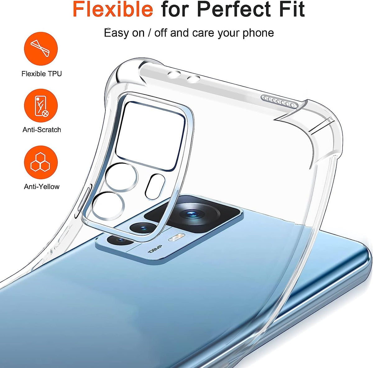 Xiaomi 12T Hoesje - Transparant - Anti-Shock Hybrid Back Cover
