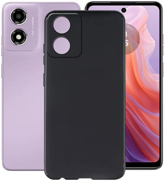Motorola Moto E14 Case - Black - Silicone Back Cover