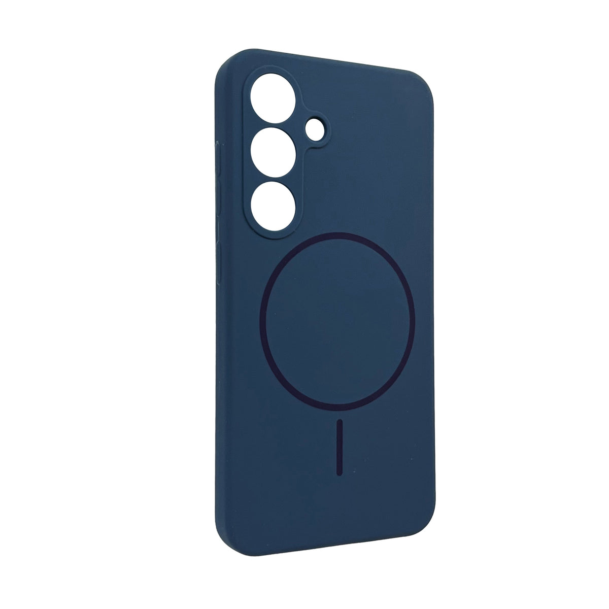 Samsung Galaxy S25 Hoesje - Blauw - Liquid Siliconen MagSafe Back Cover