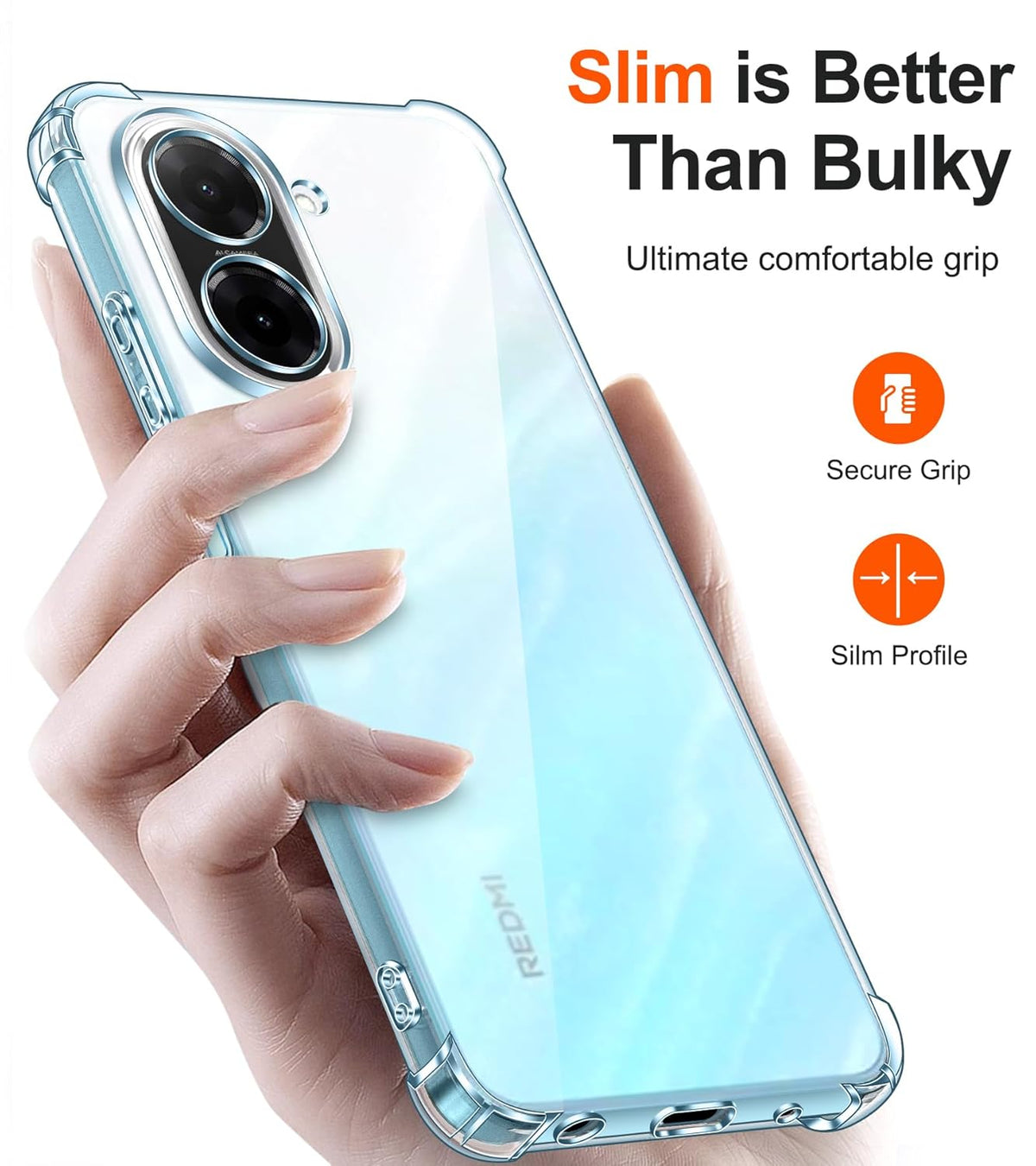 Xiaomi Redmi 15C Hoesje - Transparant - Anti-Shock Back Cover