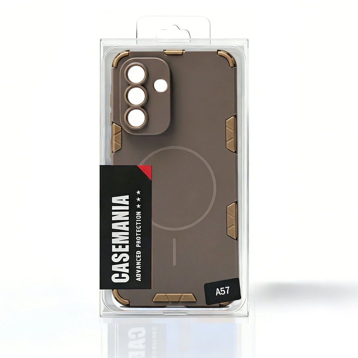 Samsung Galaxy A37 Hoesje - Matte Bruin - Frosted Matte Hardcase MagSafe Back Cover