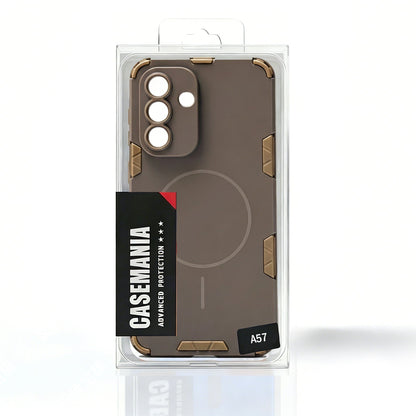 Samsung Galaxy A37 Hoesje - Matte Bruin - Frosted Matte Hardcase MagSafe Back Cover