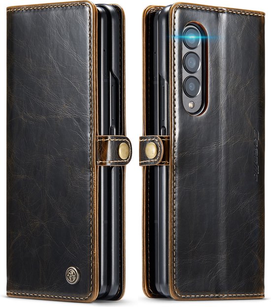 Samsung Galaxy Z Fold 3 5G Hoesje - Cognac Brown - Bookcase