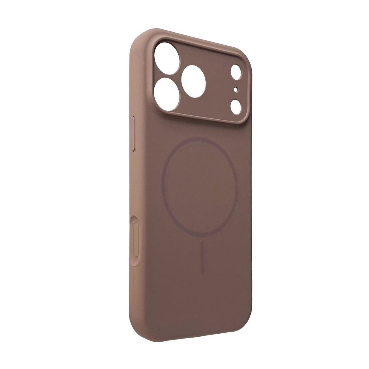 Apple iPhone 18 Pro Max Hoesje - Bruin - Zachte Liquid Siliconen MagSafe Back Cover