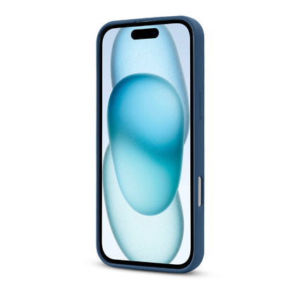 Apple iPhone 16 Pro Max Hoesje - Blauw - Liquid Siliconen MagSafe Back Cover met Magneetring
