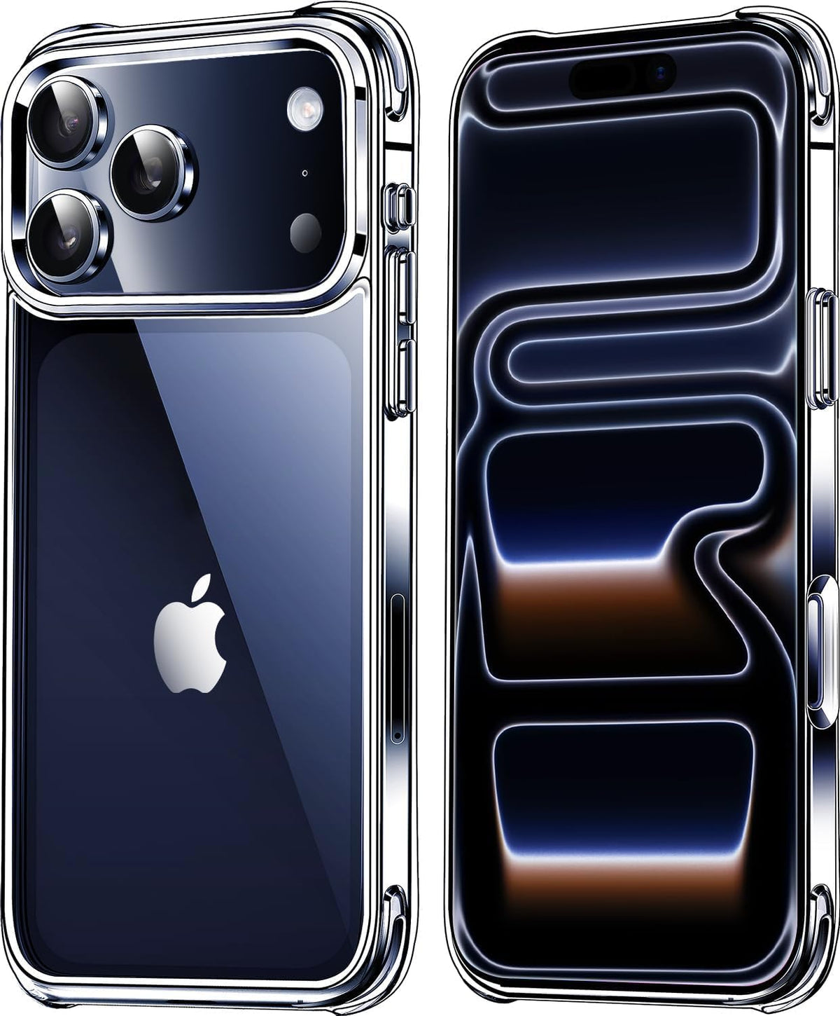 Apple iPhone 17 Pro Max Hoesje - Transparant - Liquid Siliconen Camera Back Cover