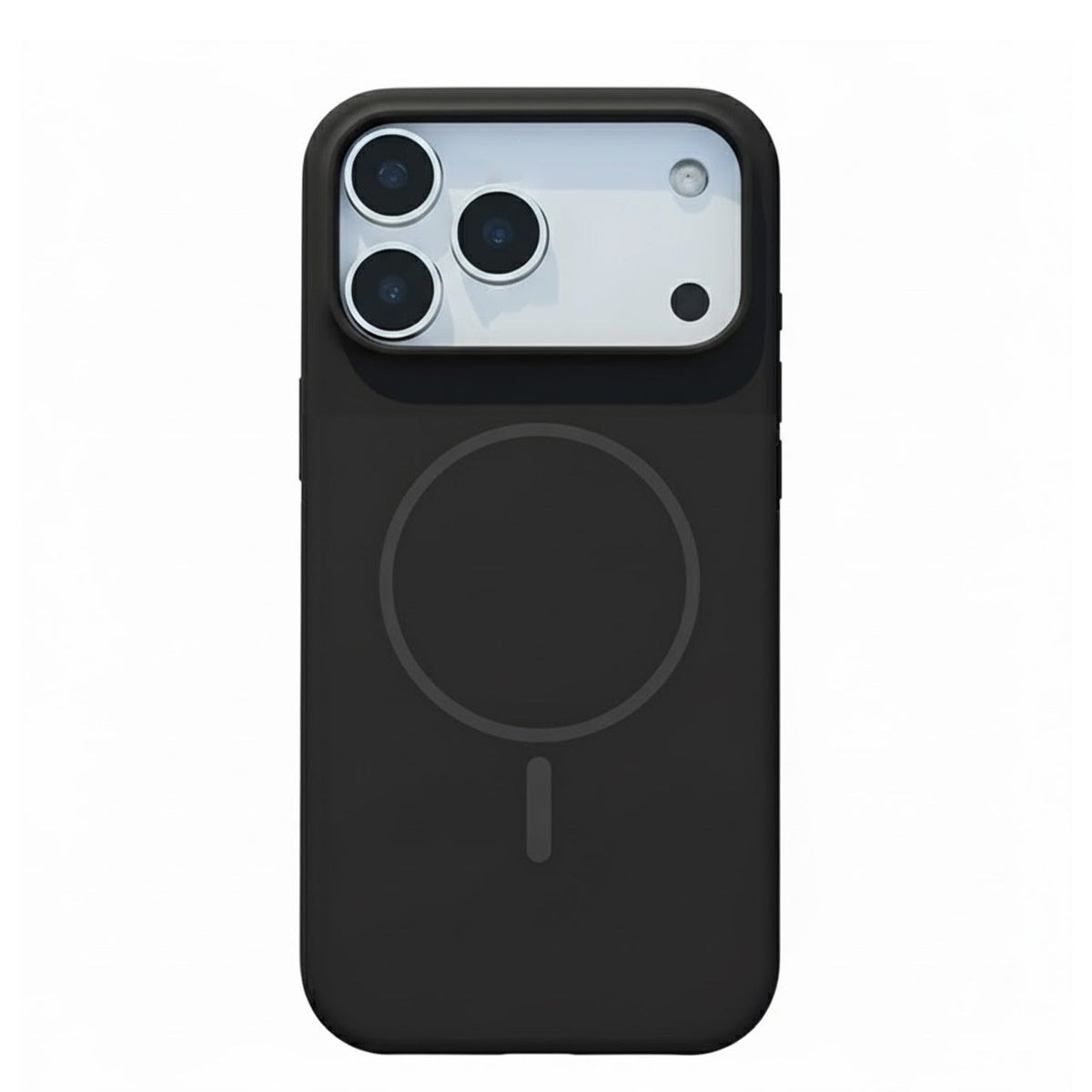 Apple iPhone 17 Pro Hoesje - Zwart - Magnetische Liquid Siliconen MagSafe Back Cover