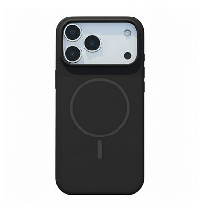 Apple iPhone 17 Pro Hoesje - Zwart - Magnetische Liquid Siliconen MagSafe Back Cover