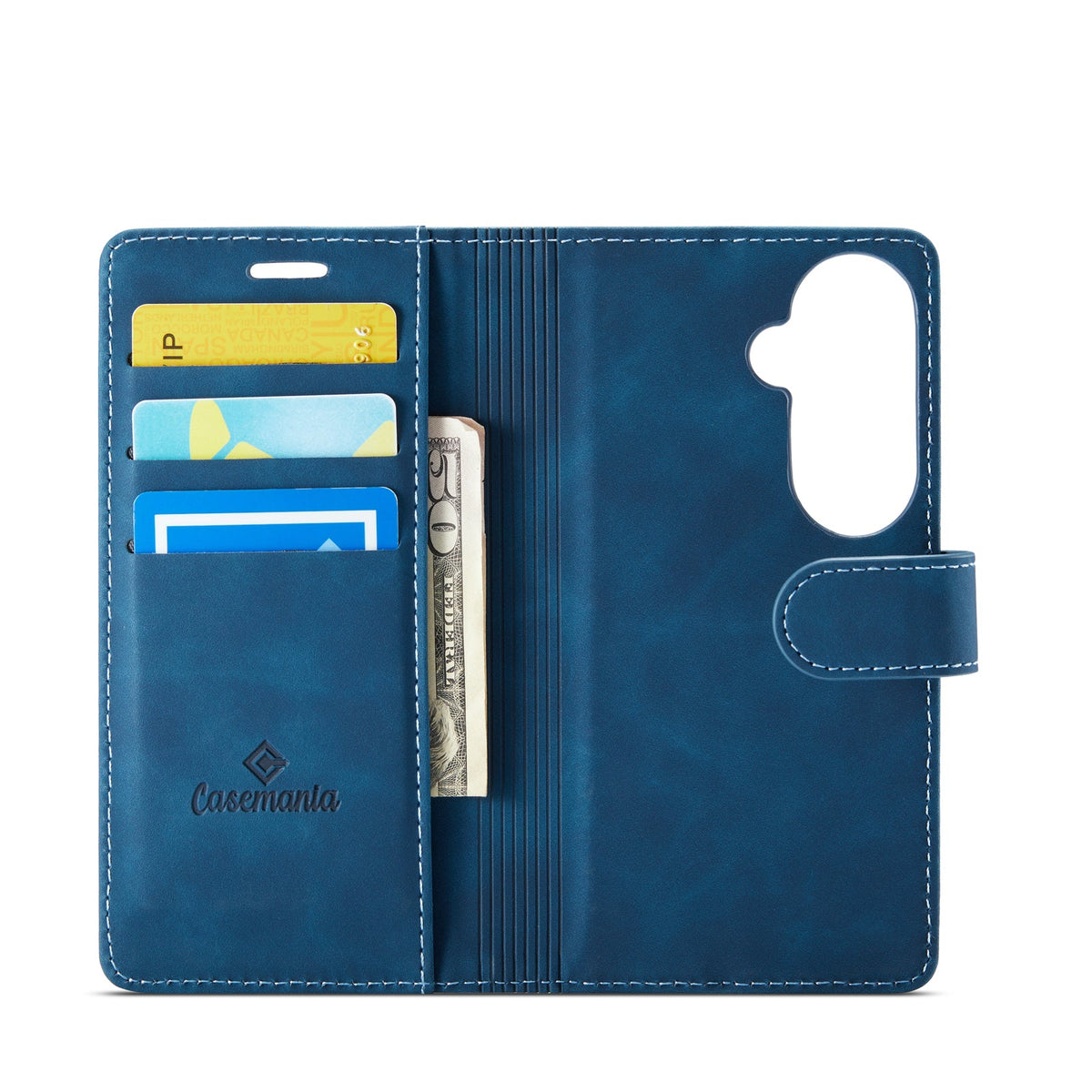 Samsung Galaxy S26 Hoesje - Navy Blue - 2 in 1 MagSafe Bookcase