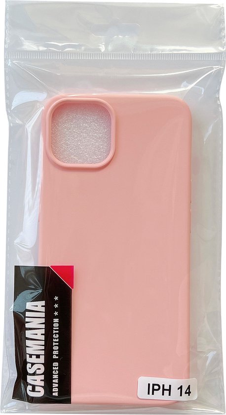 Apple iPhone 14 Hoesje - Roze - Matte Siliconen Back Cover