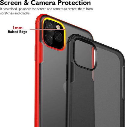 Apple iPhone 11 Pro Max Case - Red - Anti-Slip Back Cover