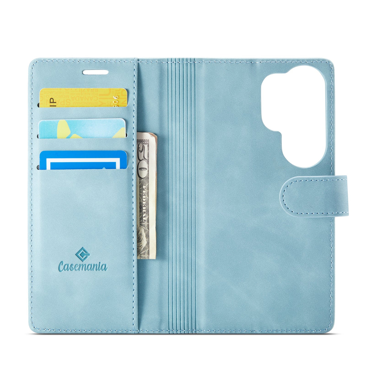 Samsung Galaxy S26 Ultra Case - Aqua Blue - 2-in-1 MagSafe Wallet Case