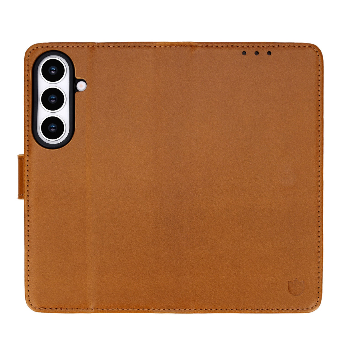 Samsung Galaxy S26 Hoesje - Sienna Brown - Echt Leren Bookcase